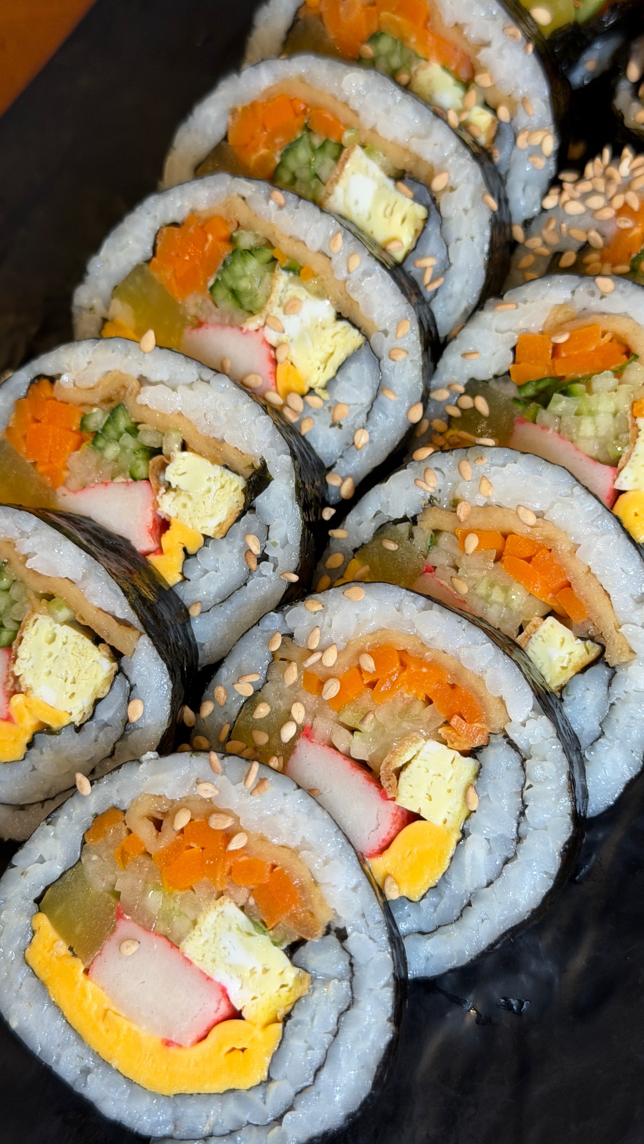 Kimbap, up close